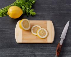 13-Inch Natural Two-Tone Bamboo Cutting Board