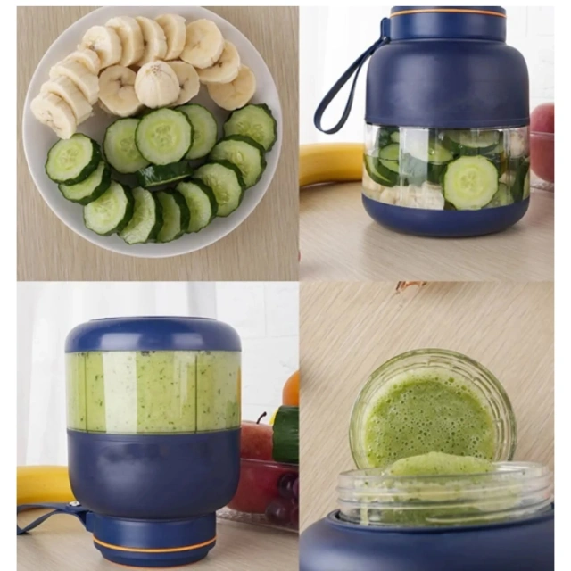 46 oz Electric Portable Small Wireless Juicer Cup