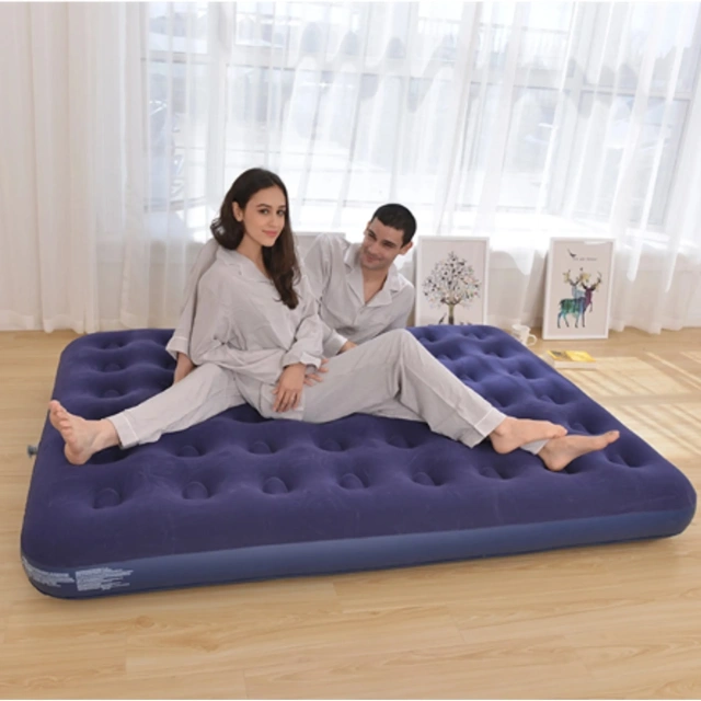 Double bed self inflatable Queen size air Mattress W/Pump