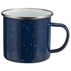 16oz Metal Enamel Coffee Mug Camping Tea Cup With Handle