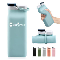 20oz Collapsible Water Bottle Silicone Folding Outdoor Sport