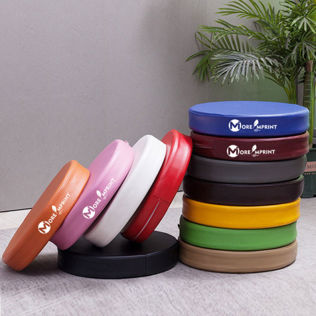 15'' Round PU Sandwich Stadium Cushion W/Handle Outdoor Seat