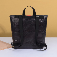 13L Washable Kraft Paper Backpack Vegan Bag W/ Side Pockets
