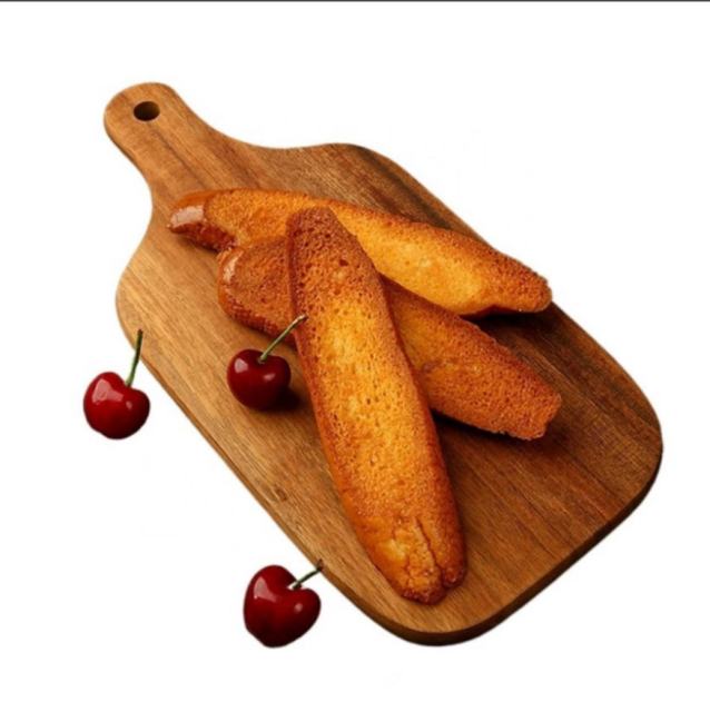 Acaia Wood Serving Board With Grip Handle Butcher Block