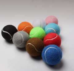 Colorful Fetch Dog Toy Felt Rubber Tennis Balls
