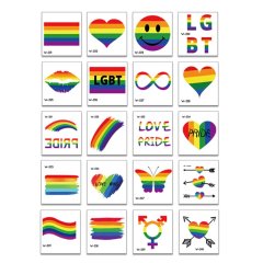 3" x 3" Custom Size Glitter Temporary Tattoos for Kids