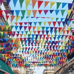 10ft Colorful Pennant Banner Fabric Triangle Flags Bunting
