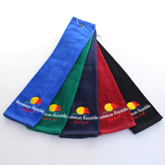 Embroidered Diamond Collection Golf Towel with Corner Grommet-16"x 24"