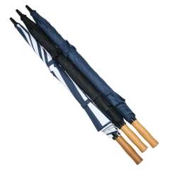 Vented Golf Umbrella with Wooden Handle - 68" Arc