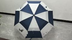 Vented Golf Umbrella with Wooden Handle - 68" Arc