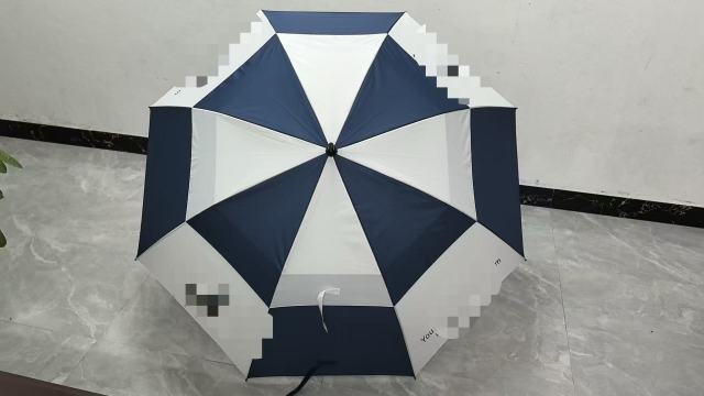 Vented Golf Umbrella with Wooden Handle - 68" Arc