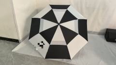 Vented Golf Umbrella with Wooden Handle - 68" Arc