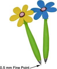 Colorful Flower Pen W/ Pot Stand on Desk Student Ballpoint
