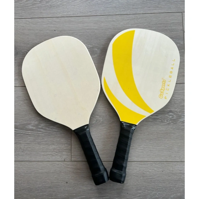 3pcs Wooden Pickleball Sets Sports Training Rackets