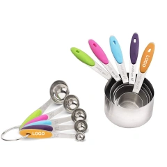 10 Pcs Stainless Steel Measuring Cups and Spoons Set