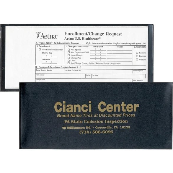 Printed Large Insurance Card Holders