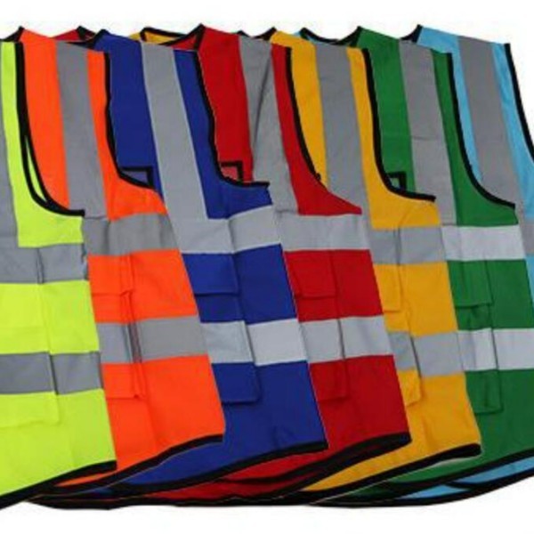 High Visibility Unisex Reflective Safety Vest with Pockets