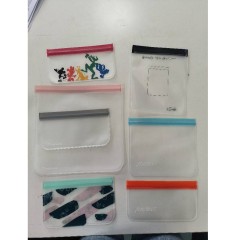PEVA  Resuable Travel Fruit Storage Freezer Bag Food Fridge Zipper Pouch