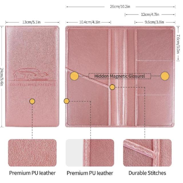 Car Registration and Insurance Holder Car Accessories