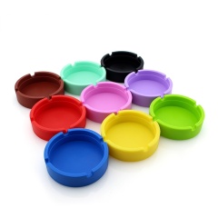 Lightweight Unbreakable Square Round Silicone Ashtray