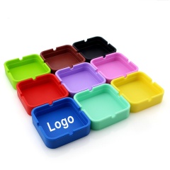 Lightweight Unbreakable Square Round Silicone Ashtray