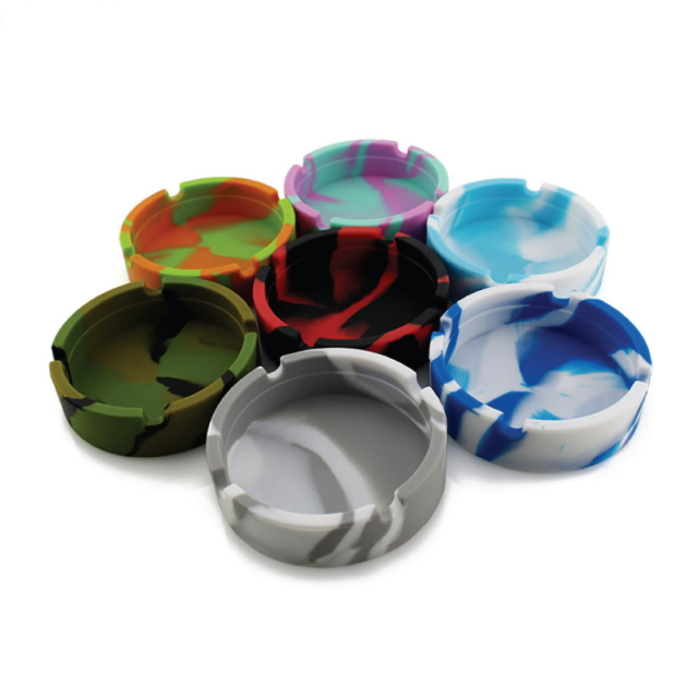 Lightweight Unbreakable Square Round Silicone Ashtray