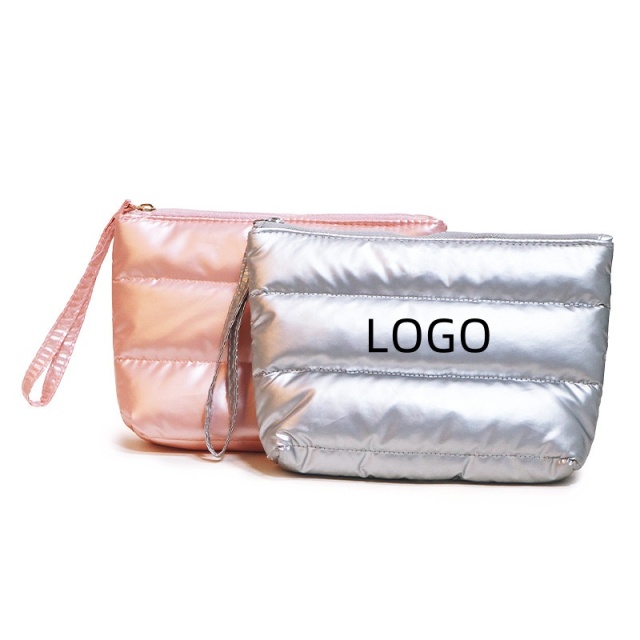 Puffer Wristlet Makeup Pouch
