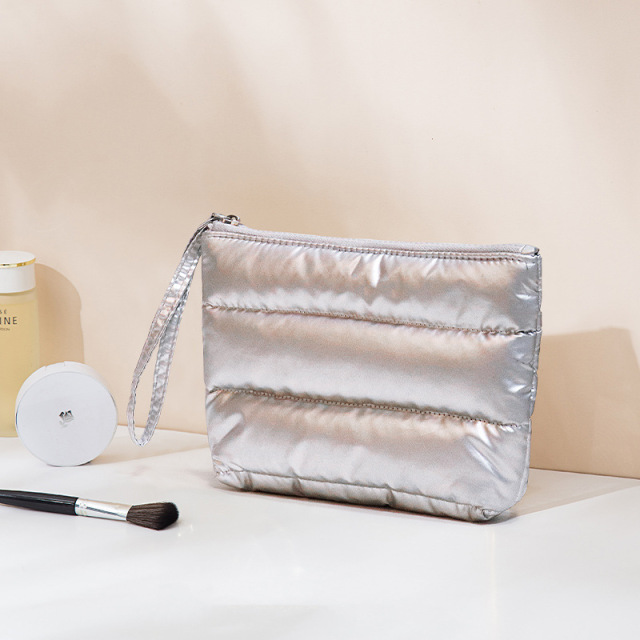 Puffer Wristlet Makeup Pouch