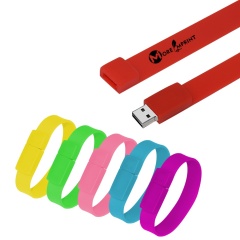 1GB Silicone USB Bracelet Flash Drive Wristband