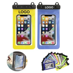 PVC Waterproof Phone Pouch Clear Dry Bag with Lanyard