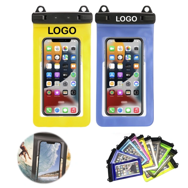 PVC Waterproof Phone Pouch Clear Dry Bag with Lanyard
