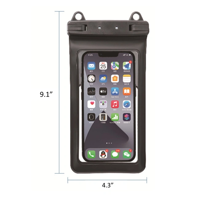 PVC Waterproof Phone Pouch Clear Dry Bag with Lanyard