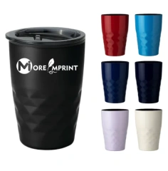 11/12 oz. Diamond Cut Insulated Travel Mug Tumbler