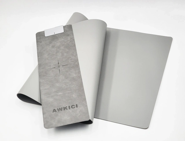 Leather Wireless Charging Desk Mat Pad