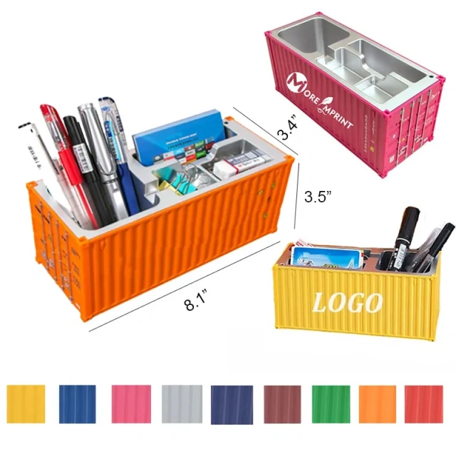 Plastic Shipping Container Pen Holder Desk Organizer