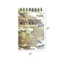 3" x 5" Waterproof Top-Spiral Notebook All-Weather Notepad