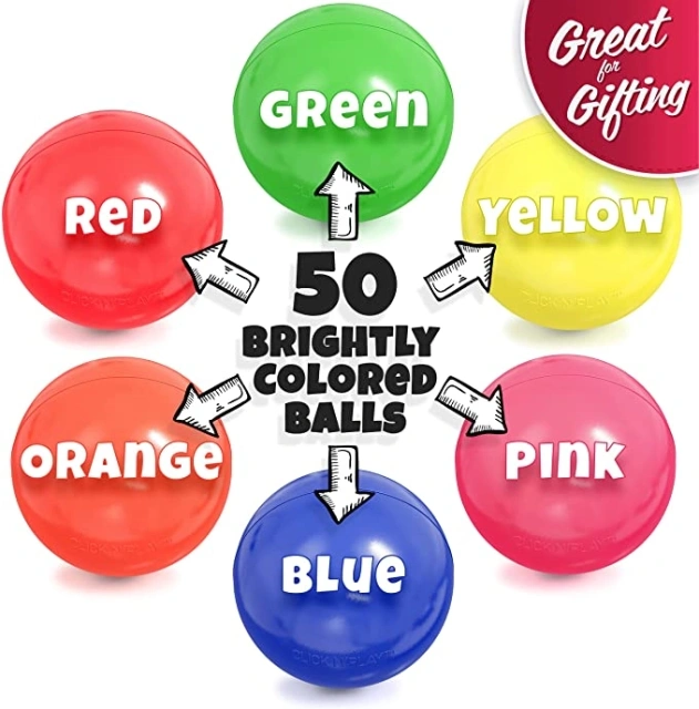 Colorful Plastic Pool Ocean Ball Pit Balls for Toddler Kids