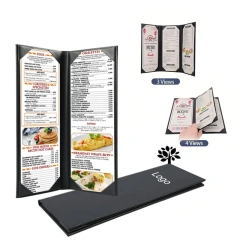 4.25 X 11 Inches Leather Hotel Restaurant Menu Holder