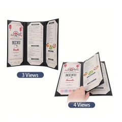 4.25 X 11 Inches Leather Hotel Restaurant Menu Holder