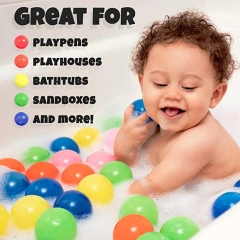 Colorful Plastic Pool Ocean Ball Pit Balls for Toddler Kids