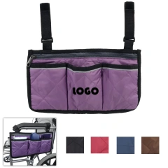Wheelchair Bag with Pockets Armrest Side Organizer