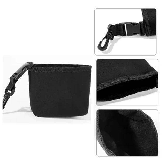 Golf Club Scrub and Ball Cleaning Bag w/Detachable Clip