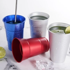 12/14/16/18/20 oz. Aluminum Rolled Edge Cup