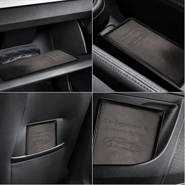 Leather Auto Registration and Insurance Card Holder