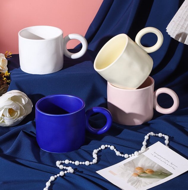 2 Pack Ceramic Mug Gift Set 13.5oz Coffee Cups with Box