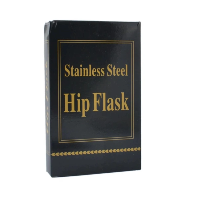 6oz. Multi-colored Stainless Steel Hip Flask Funnel Set