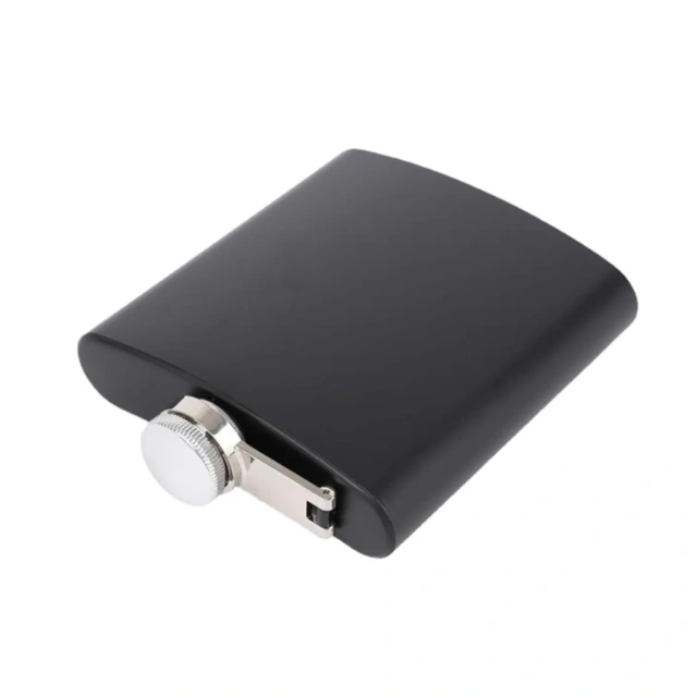 6oz. Multi-colored Stainless Steel Hip Flask Funnel Set