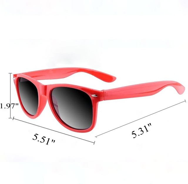 Retro Unisex Adult Sunglasses UV Protected W/ Plastic Frame