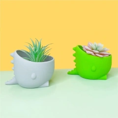 Desktop Dinosaur Silicone Succulent Planter Cute Flower Pot