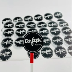Waterproof Vinyl Stickers Custom Round Labels Envelope Seal